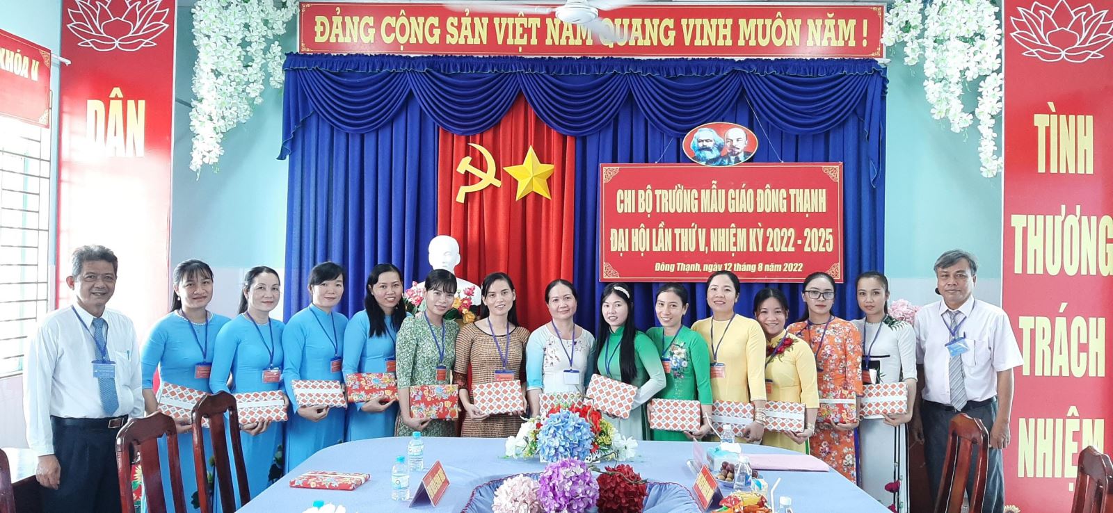 CHI BỘ TRƯỜNG MẪU GIÁO ĐÔNG THẠNH ĐẠI HỘI LẦN THỨ V, NHIỆM KỲ 2022-2025