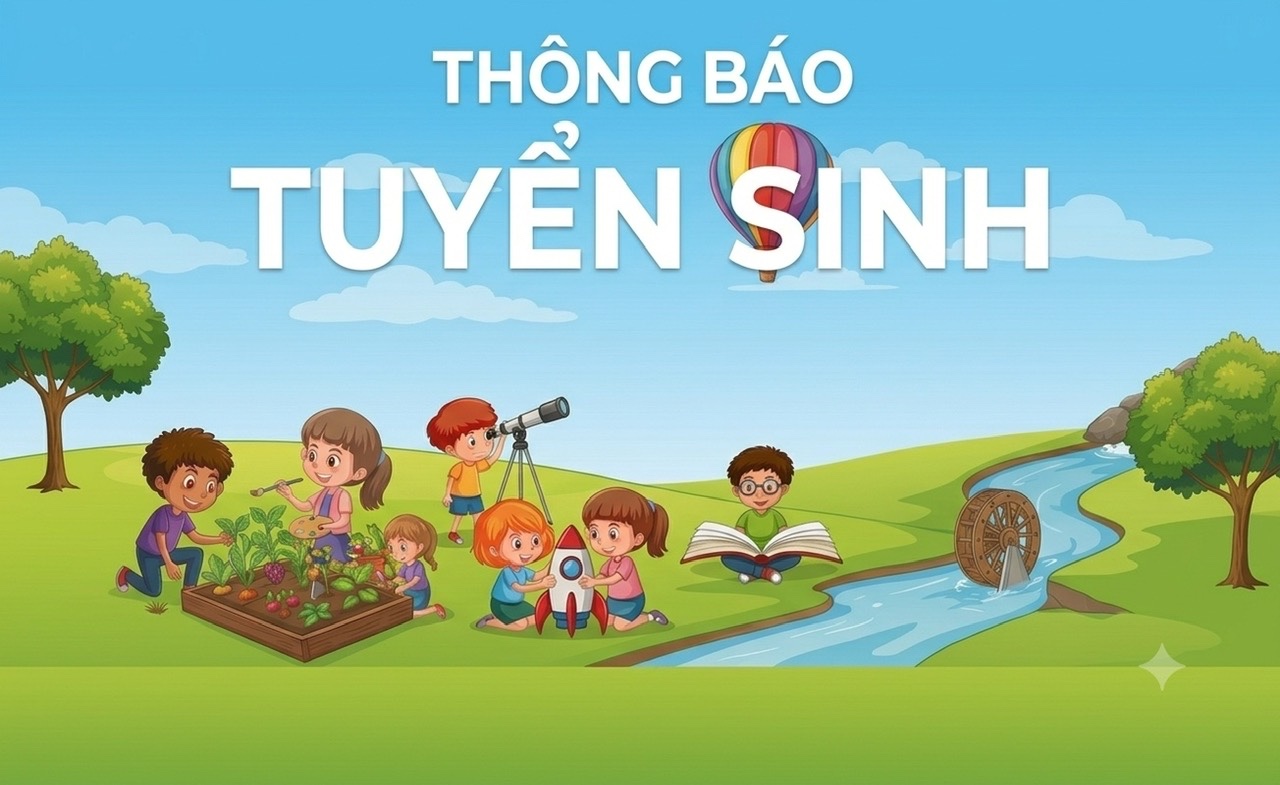 Thông báo tuyển sinh trẻ vào Trường MG Đông Thạnh năm học 2026-2027